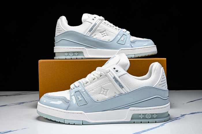 TRAINER SPORTY CASUAL SHOES WHITE/BLUE