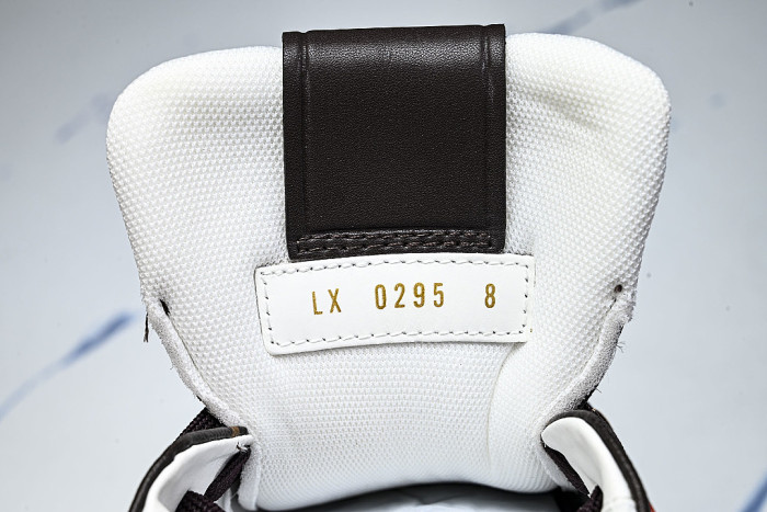 TRAINER LEATHER SPORTS SHOES BLACK/BROWN/WHITE