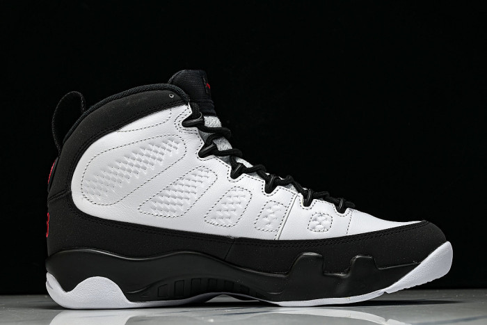 IX6179-100 AIR JORDAN 9 OG AJ9 MEN'S BASKETBALL SHOES FOR CELEBRITIES WHITE/BLACK