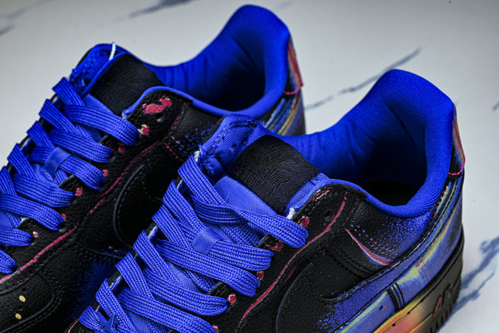 IB6834-001 AIR FORCE 1 LOW RETRO BLACK/RACER BLUE