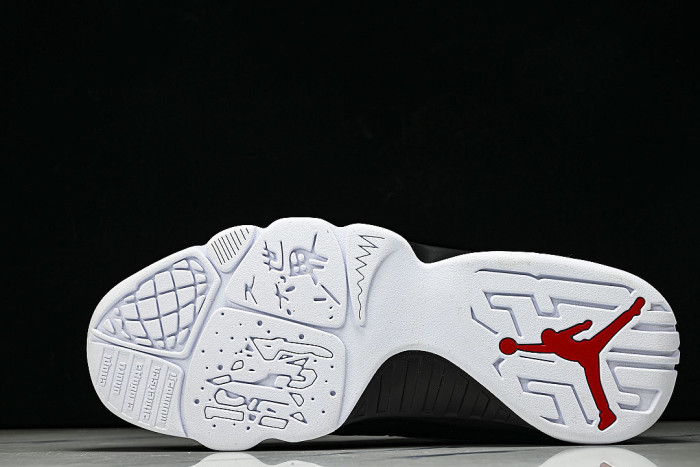 IX6179-100 JORDAN 9 RETRO WHITE/TRUE RED/BLACK