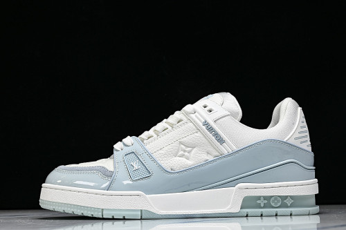 TRAINER SPORTY CASUAL SHOES WHITE/BLUE