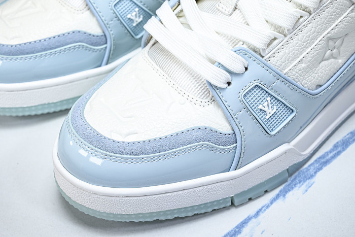 TRAINER SPORTY CASUAL SHOES WHITE/BLUE