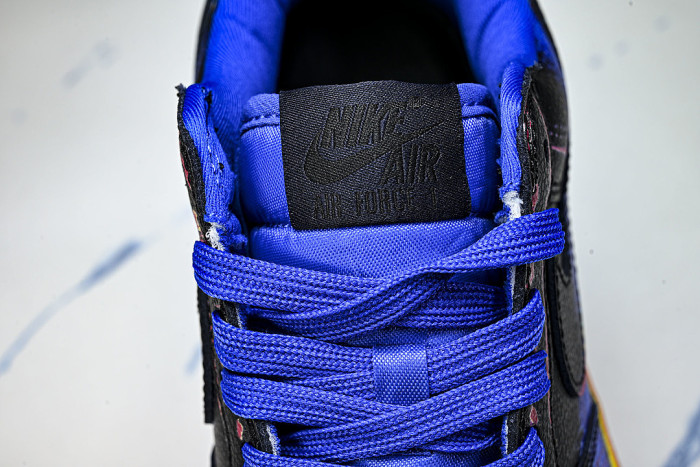 IB6834-001 AIR FORCE 1 LOW RETRO BLACK/RACER BLUE