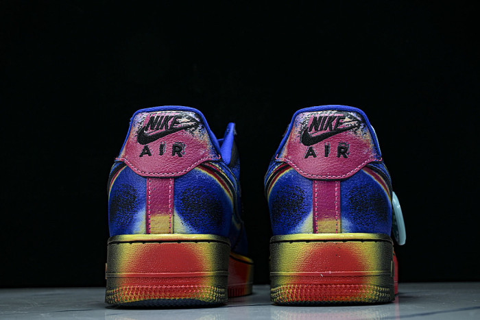 IB6834-001 AIR FORCE 1 LOW RETRO BLACK/RACER BLUE