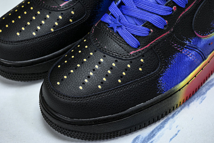 IB6834-001 AIR FORCE 1 LOW RETRO BLACK/RACER BLUE