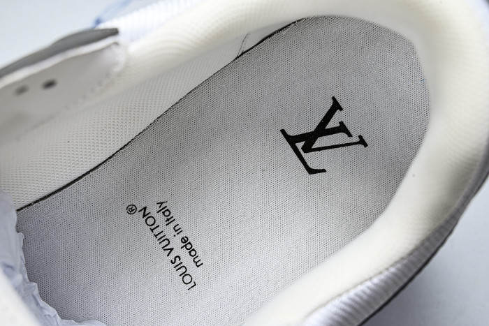TRAINER LEATHER SPORTS SHOES WHITE/GREY
