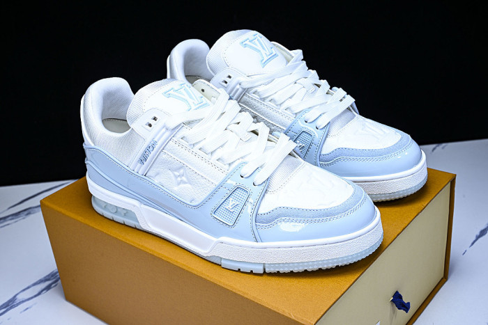 TRAINER SPORTY CASUAL SHOES WHITE/BLUE