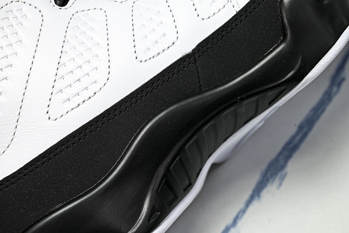IX6179-100 AIR JORDAN 9 OG AJ9 MEN'S BASKETBALL SHOES FOR CELEBRITIES WHITE/BLACK
