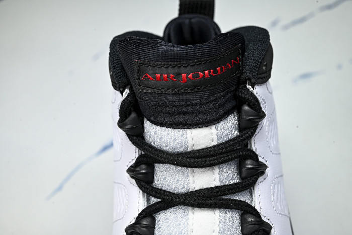 IX6179-100 AIR JORDAN 9 OG AJ9 MEN'S BASKETBALL SHOES FOR CELEBRITIES WHITE/BLACK