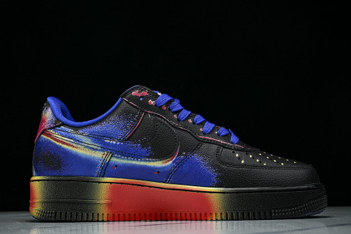 IB6834-001 AIR FORCE 1 LOW RETRO BLACK/RACER BLUE
