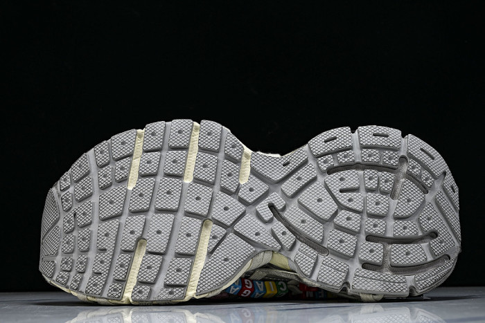 W3XBD9188 3XL EXTREME LACES FASHIONABLE RUNNING SHOES BEIGE/SILVER