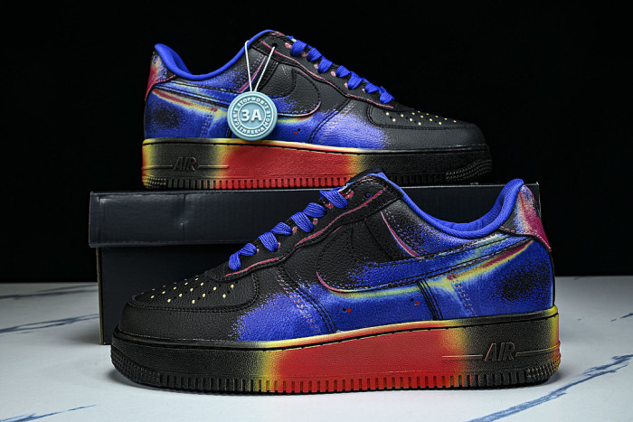 IB6834-001 AIR FORCE 1 LOW RETRO BLACK/RACER BLUE