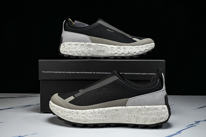 WEAR-RESISTANT CASUAL RUNNING SHOES BLACK/GREY/WHITE