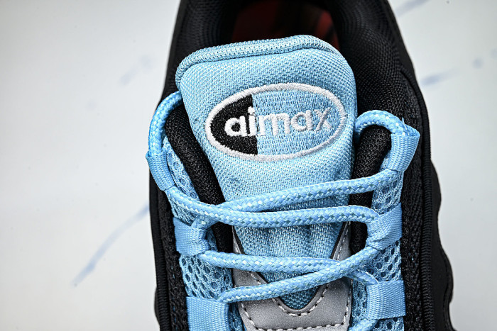 IM4691-001 AIR MAX 95 BLACK/CHROME/GAMMA BLUE/METALLIC SILVER