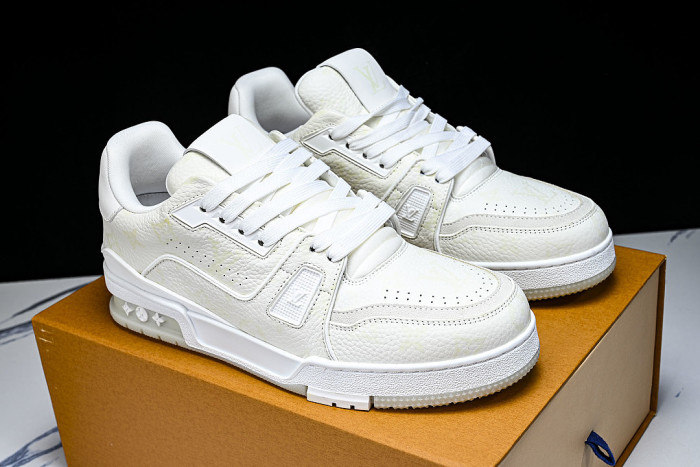 TRAINER LEATHER SPORTS SHOES BEIGE/BEIGE/BEIGE