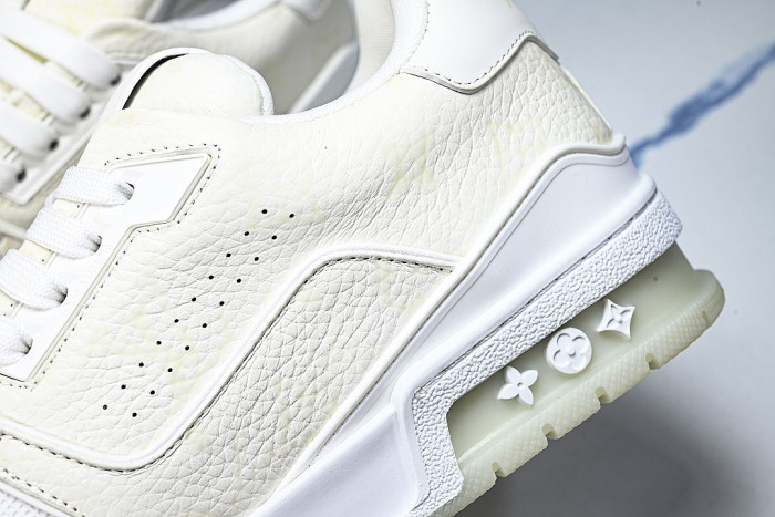 TRAINER LEATHER SPORTS SHOES BEIGE/BEIGE/BEIGE