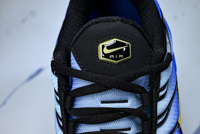 DX0755-001 AIR MAX PLUS OG BLACK/CHAMOIS/SKY BLUE/HYPER BLUE