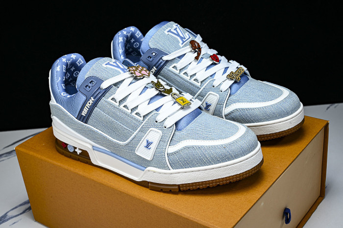 TRAINER SPORT AND CASUAL SNEAKERS BLUE/WHITE/BLUE