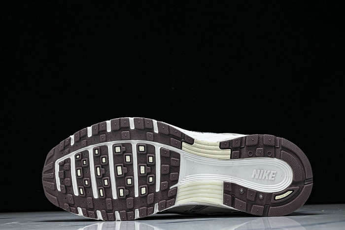 IV6035-030 P-6000 PRM RETRO CASUAL SPORTS DAD SHOES BEIGE/SILVER/BROWN