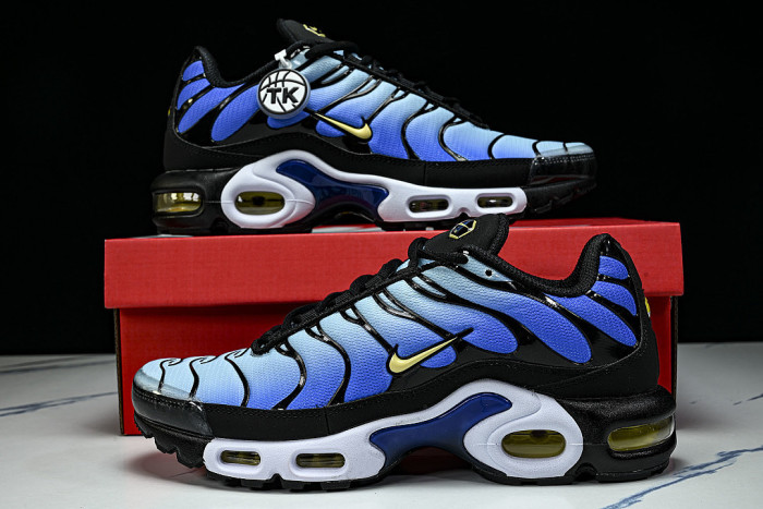 DX0755-001 AIR MAX PLUS OG BLACK/CHAMOIS/SKY BLUE/HYPER BLUE