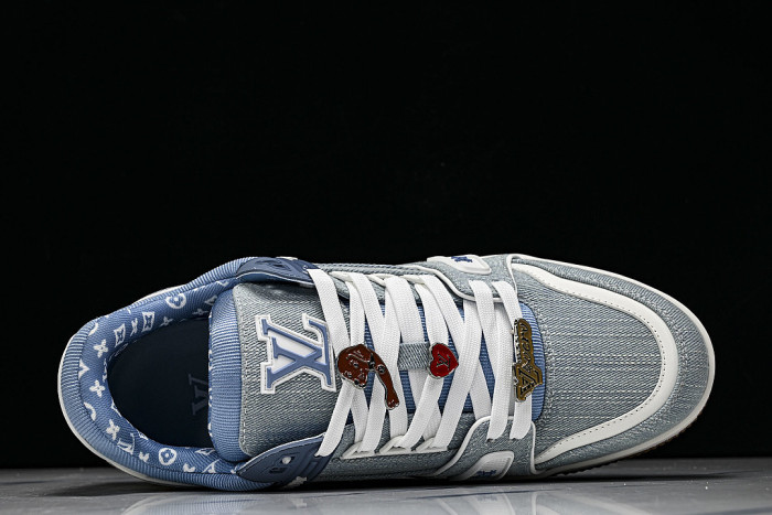 TRAINER SPORT AND CASUAL SNEAKERS BLUE/WHITE/BLUE