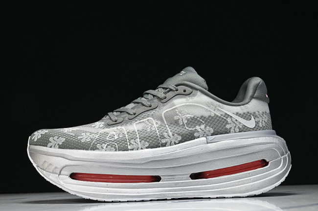 IQ0028-001 VOMERO PREMIUM QS GEYSER GREY/METALLIC SILVER/DARK STEEL GREY/PEONY