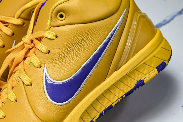 IV6592-700 LOS ANGELES LAKERS ZOOM KOBE 4 PROTRO SNEAKERS YELLOW/KLEIN BLUE