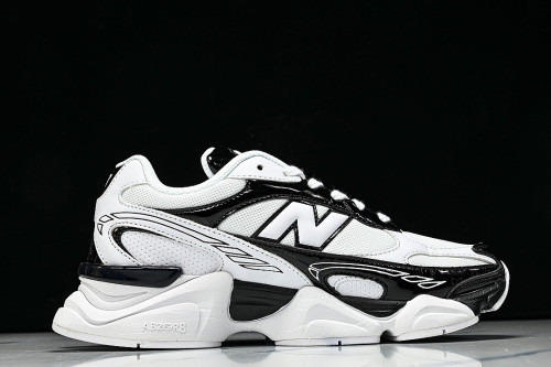 U906076M NEW BALANCE 9060 CO-BRANDED RETRO CASUAL SPORTS RUNNING SHOES WHITE/BLACK