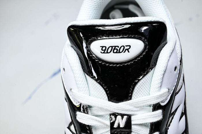 U906076M NEW BALANCE 9060 CO-BRANDED RETRO CASUAL SPORTS RUNNING SHOES WHITE/BLACK
