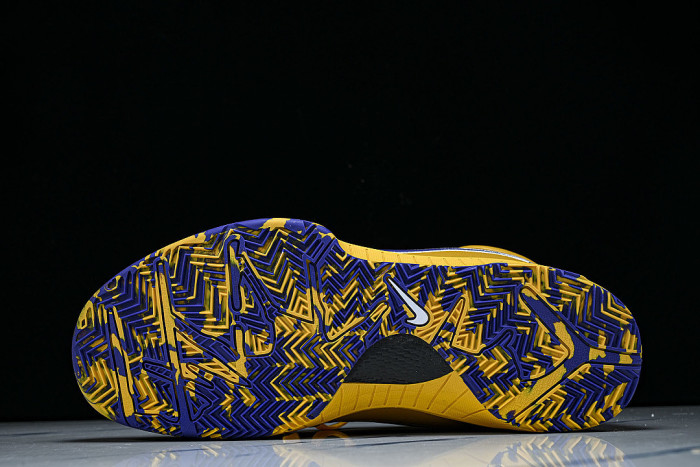 IV6592-700 LOS ANGELES LAKERS ZOOM KOBE 4 PROTRO SNEAKERS YELLOW/KLEIN BLUE