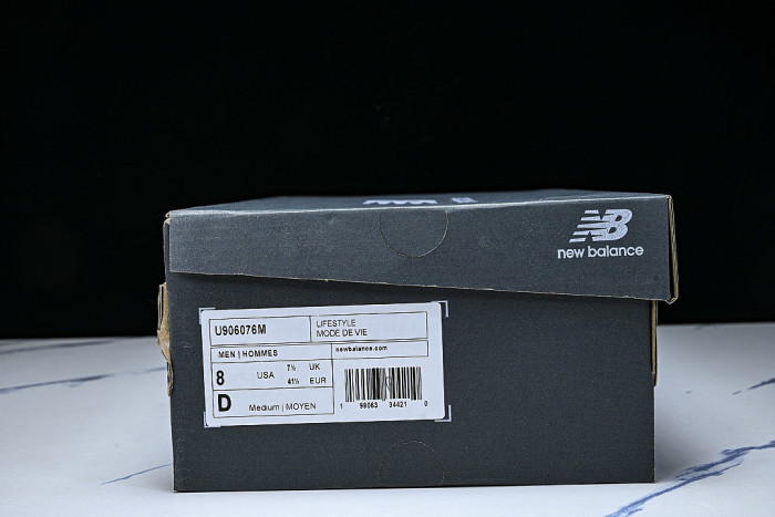 U906076M NEW BALANCE 9060 CO-BRANDED RETRO CASUAL SPORTS RUNNING SHOES WHITE/BLACK