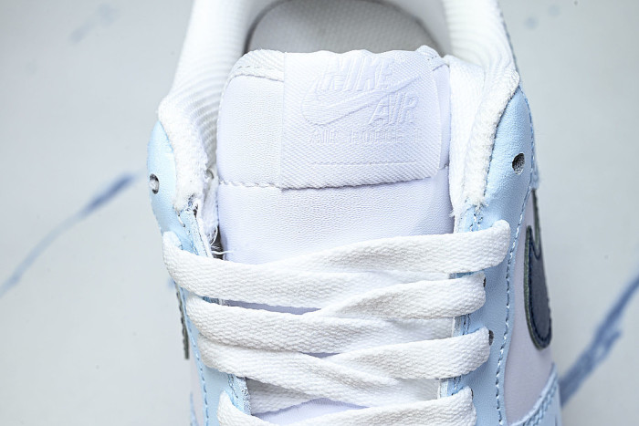HV2511-100 AIR FORCE 1 07 LOW CASUAL SNEAKERS SKY BLUE/NAVY BLUE/WHITE
