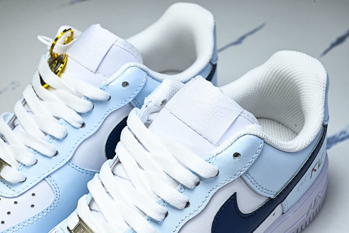 HV2511-100 AIR FORCE 1 07 LOW CASUAL SNEAKERS SKY BLUE/NAVY BLUE/WHITE