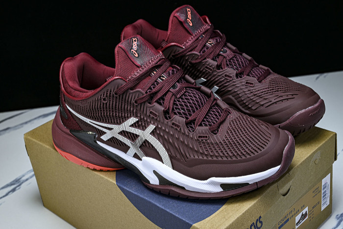 1041A370-600 COURT FF 3 MEN'S STABLE ANTI SLIP PROFESSIONAL SNEAKERS WINE RED/CLARET RED