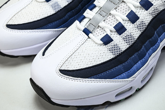 IH7855-100 AIR MAX 95 ANTI SLIP AND WEAR RESISTANT AIR CUSHIONED RUNNING SHOES BLACK/BLUE/WHITE