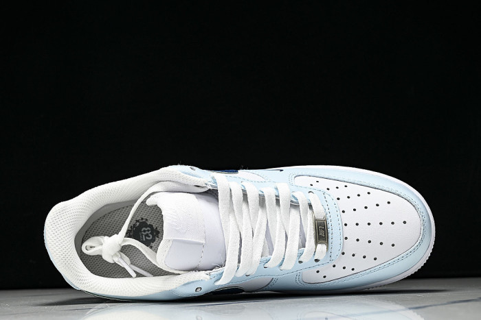 HV2511-100 AIR FORCE 1 07 LOW CASUAL SNEAKERS SKY BLUE/NAVY BLUE/WHITE