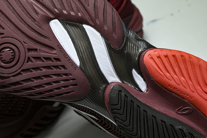 1041A370-600 COURT FF 3 MEN'S STABLE ANTI SLIP PROFESSIONAL SNEAKERS WINE RED/CLARET RED
