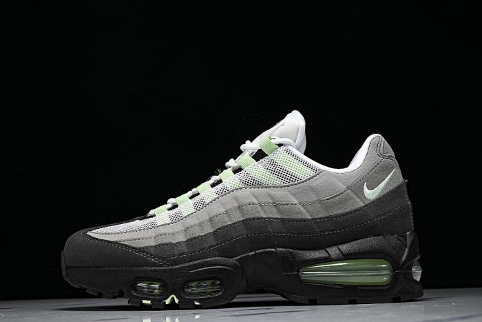 HJ5996-005 AIR MAX 95 ANTI SLIP AND WEAR RESISTANT AIR CUSHIONED RUNNING SHOES BLACK/GREY/GREEN