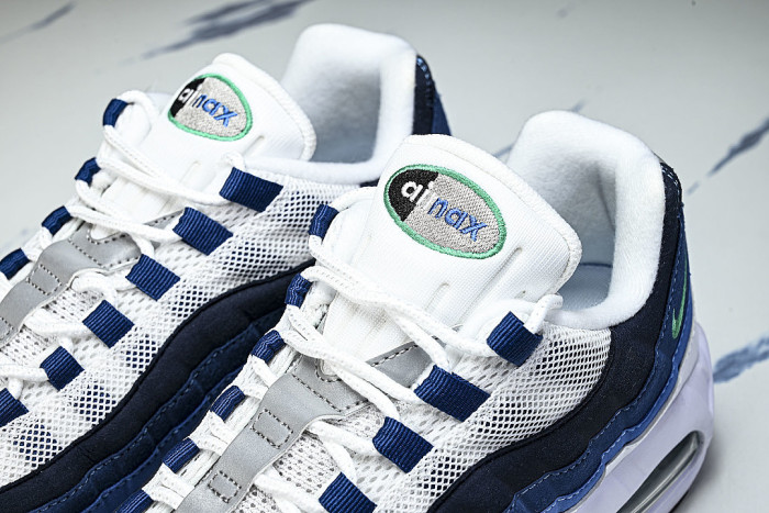 IH7855-100 AIR MAX 95 ANTI SLIP AND WEAR RESISTANT AIR CUSHIONED RUNNING SHOES BLACK/BLUE/WHITE