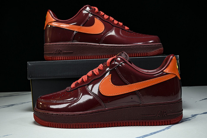 IO4489-601 AIR FORCE 1 LOW DARK TEAM RED/UNIVERSITY GOLD/SAFETY ORANGE/CHALLENGE RED