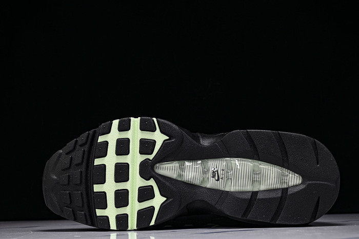 HJ5996-005 AIR MAX 95 ANTI SLIP AND WEAR RESISTANT AIR CUSHIONED RUNNING SHOES BLACK/GREY/GREEN