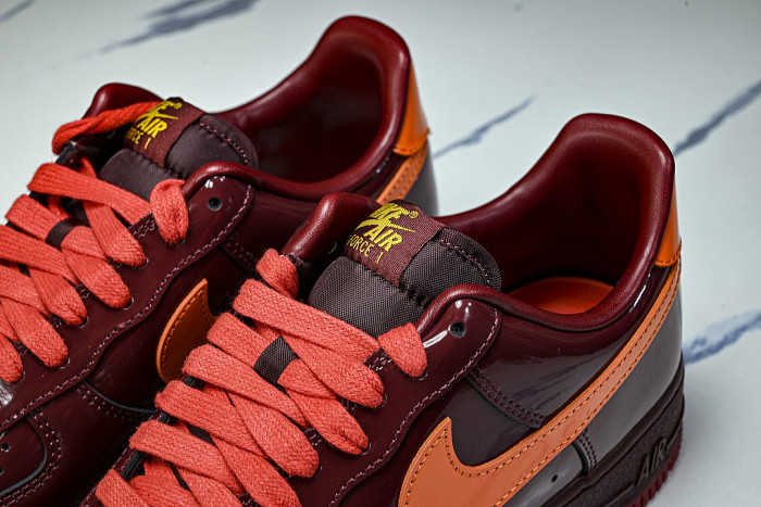 IO4489-601 AIR FORCE 1 LOW DARK TEAM RED/UNIVERSITY GOLD/SAFETY ORANGE/CHALLENGE RED