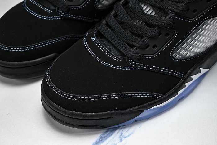 DD0587-008 AIR JORDAN 5 RETRO AJ5 COMFORTABLE AND BREATHABLE RUNNING SHOES BLACK/INKINESS