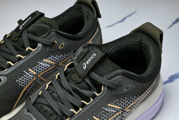 1011C167-200 GEL KAYANO 33 WEAR-RESISTANT GRIP SUPPORT TRAINING RUNNING SHOES BLACK/INKINESS