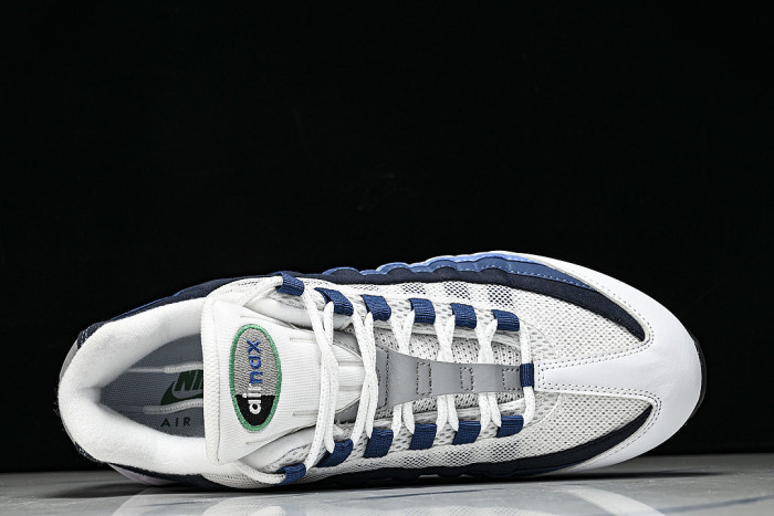 IH7855-100 AIR MAX 95 ANTI SLIP AND WEAR RESISTANT AIR CUSHIONED RUNNING SHOES BLACK/BLUE/WHITE