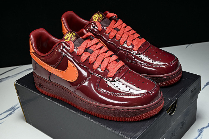 IO4489-601 AIR FORCE 1 LOW DARK TEAM RED/UNIVERSITY GOLD/SAFETY ORANGE/CHALLENGE RED