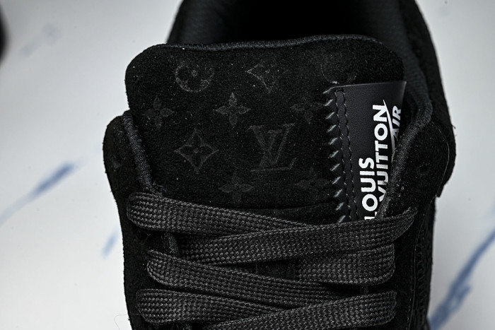 AIR FORCE 1 LOW-TOP CASUAL SNEAKERS BLACK/BLACK/BLACK