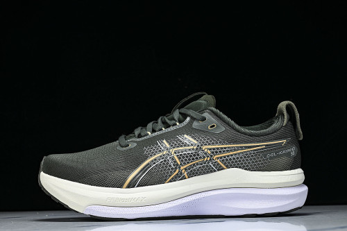 1011C167-200 GEL KAYANO 33 WEAR-RESISTANT GRIP SUPPORT TRAINING RUNNING SHOES BLACK/INKINESS