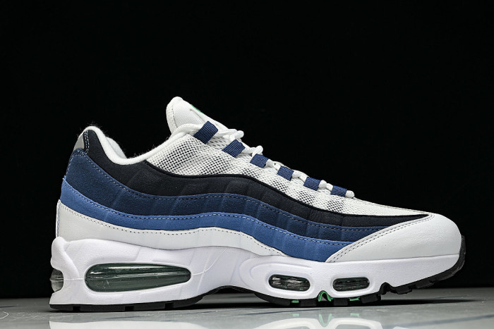 IH7855-100 AIR MAX 95 ANTI SLIP AND WEAR RESISTANT AIR CUSHIONED RUNNING SHOES BLACK/BLUE/WHITE